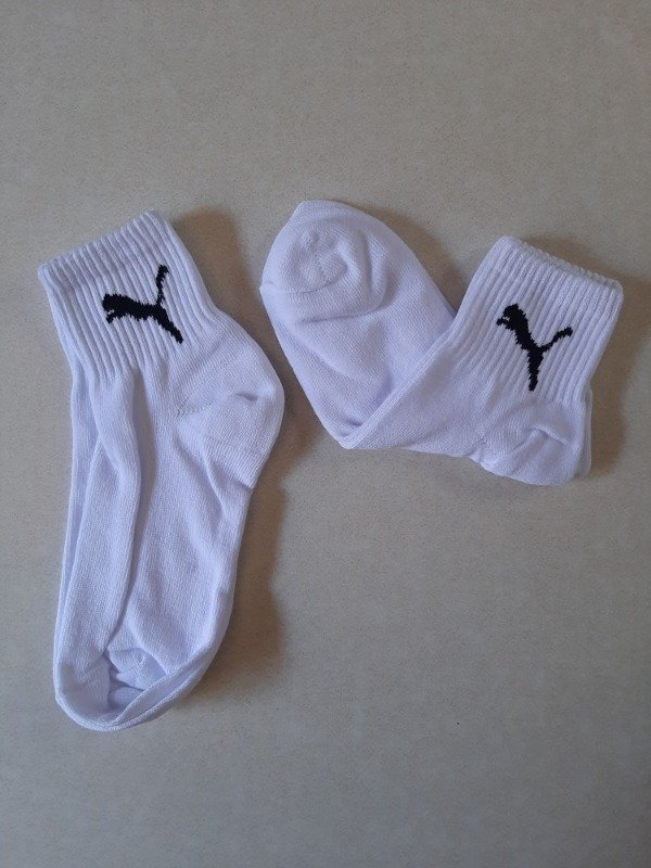 Producto - Soquete alto adulto - Puma blanco