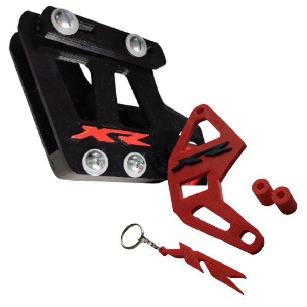 Producto - Kit Guía De Cadena Cubre Piñón Xr +llavero Honda Xr125 150 - 5