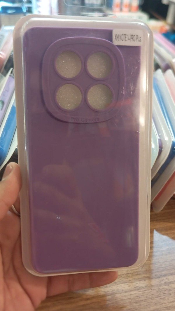 Producto - Funda Silicone Case Lila para Xiaomi Redmi Note 14 Pro Plus