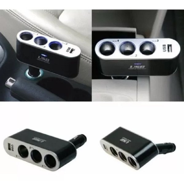Producto - Cargador Auto múltiple 12v - 3