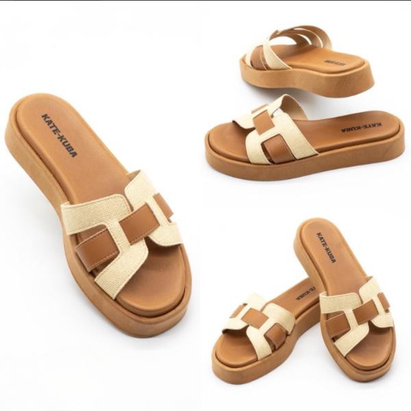 Producto - Sandalias Plataforma Coral Diseño H Combinadas