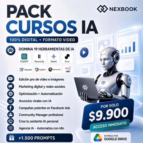 Producto - PACK CURSOS IA (Inteligencia Artificial)