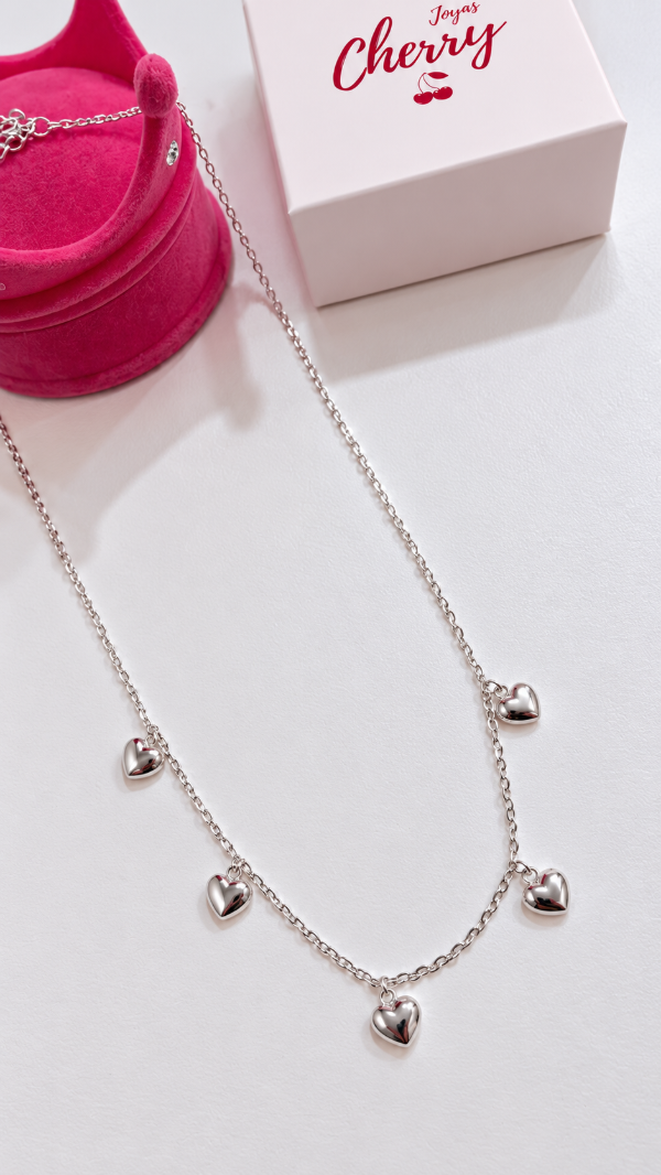 Producto - Collar gargantilla corazones PL - 0
