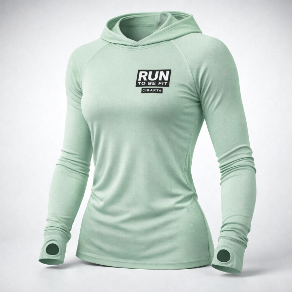 Producto - Camiseta Segunda Piel Cibarta Modelo RUN TO BE FIT Aqua