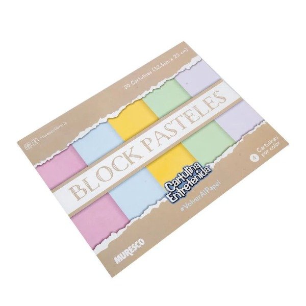 Producto - Block de Dibujo Colores Pastel N5 - Muresco