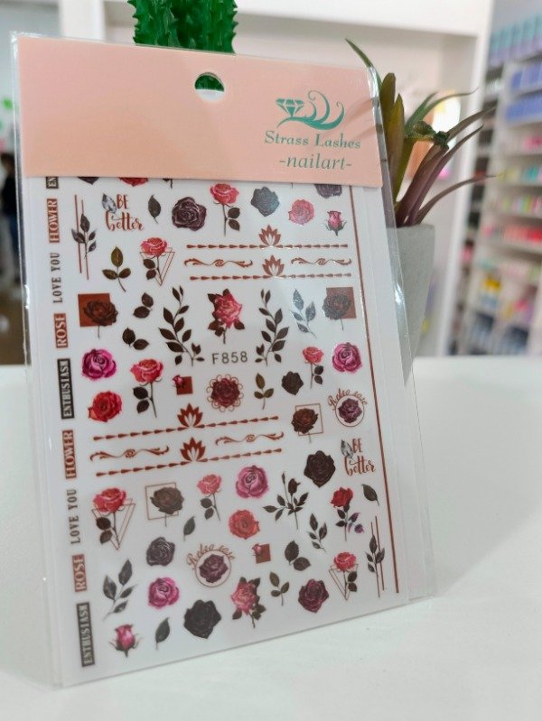 Producto - Stickers Strass Lashes Rosas/Decals