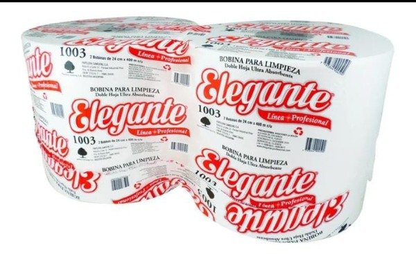 Producto - BOLSON BOBINA X 2 400METROS BLANCO PURO ELEGANTE