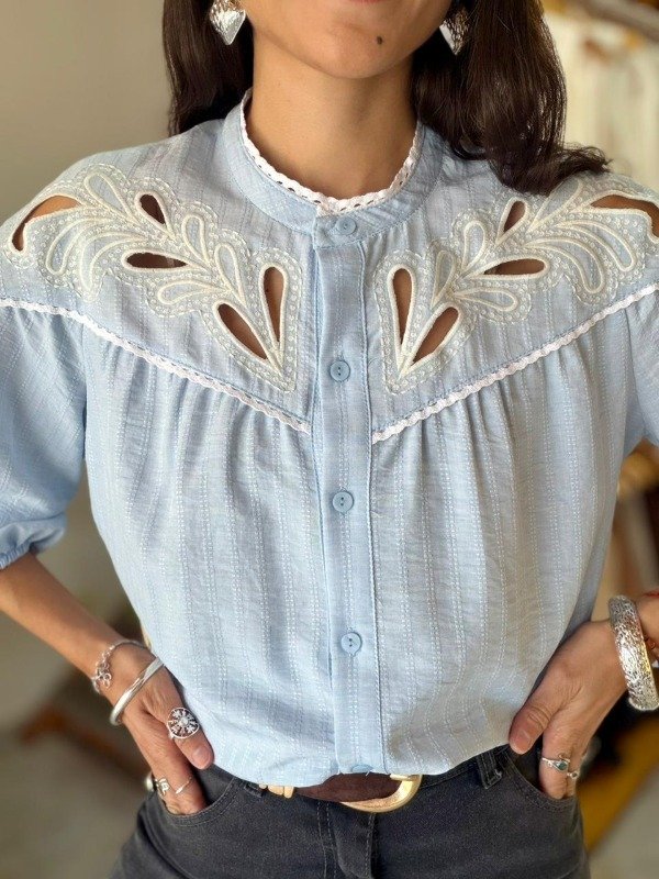 Producto - CAMISA TAYLOR CELESTE - 1