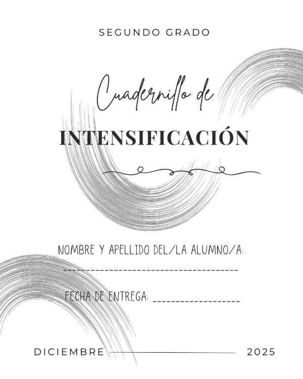 Producto - Intensificación 2do Grado