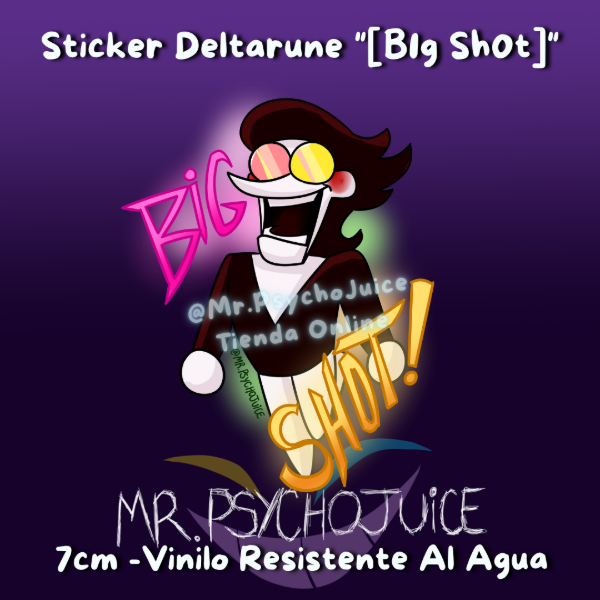 Producto - Sticker Deltarune "Big shot"