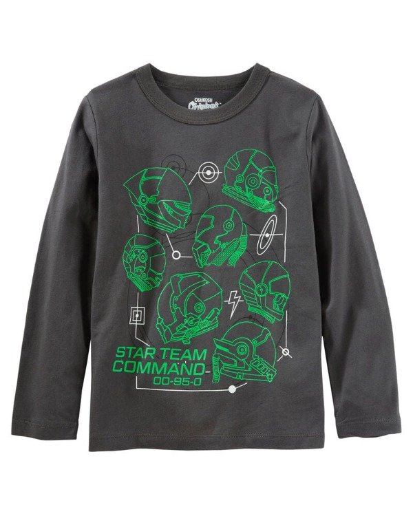 Producto - Remera Niño Manga Larga Gris Command