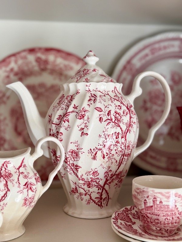 Producto - Cafetera Old Bradbury Pink Johnson Bros