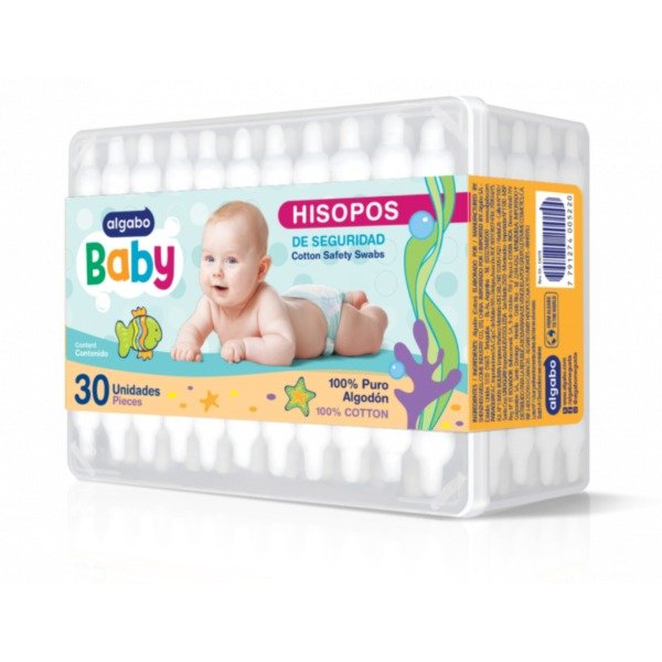 Producto - Hisopos de Seguridad Algabo Baby x 30 unidades