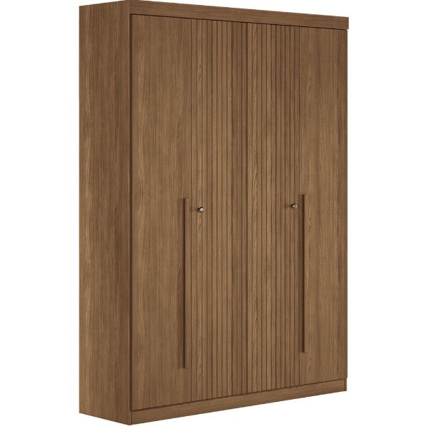 Producto - Ropero 4 puertas 1550x2190x463mm Santos Andirá Buriti Jatoba