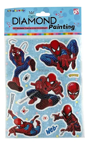 Producto - Stickers diamond painting Spiderman Mario y capitán América