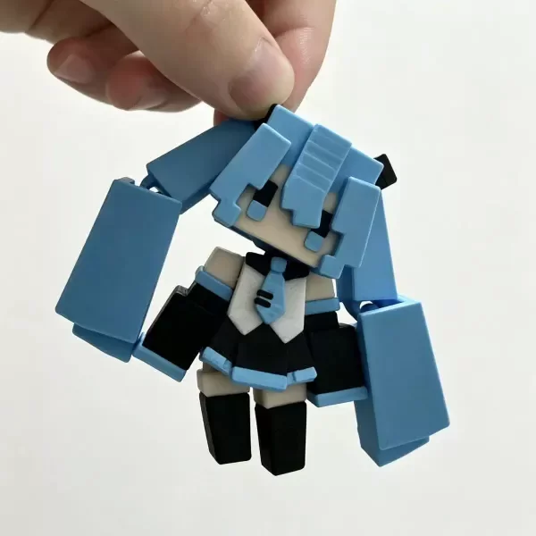 Producto - HATSUNE MIKU y KASANE TETO - Llavero 3D c/articulación (Por unidad) - 1