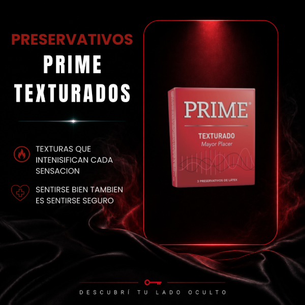 Producto - Preservativos Prime - Texturados x 3 unidades