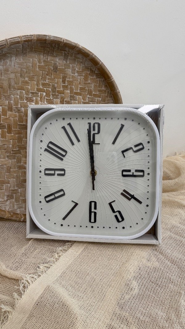 Producto - Reloj Cuadrado Blanco