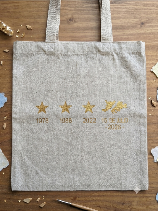 Producto - Bolsa de lienzo pintada 3 ESTRELLAS