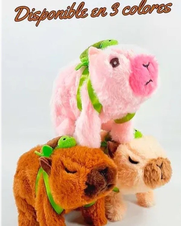 Producto - Peluche capybara Camino con luz y sonido