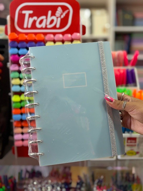 Producto - Cuaderno 25x18 inteligente - celeste pastel