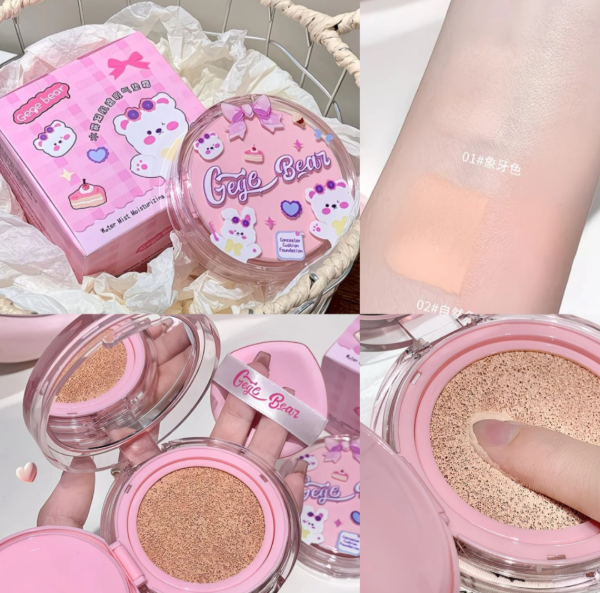 Producto - Base Cushion Cream + Repuesto Gege Bear - Acabado Natural Silk #GX2060