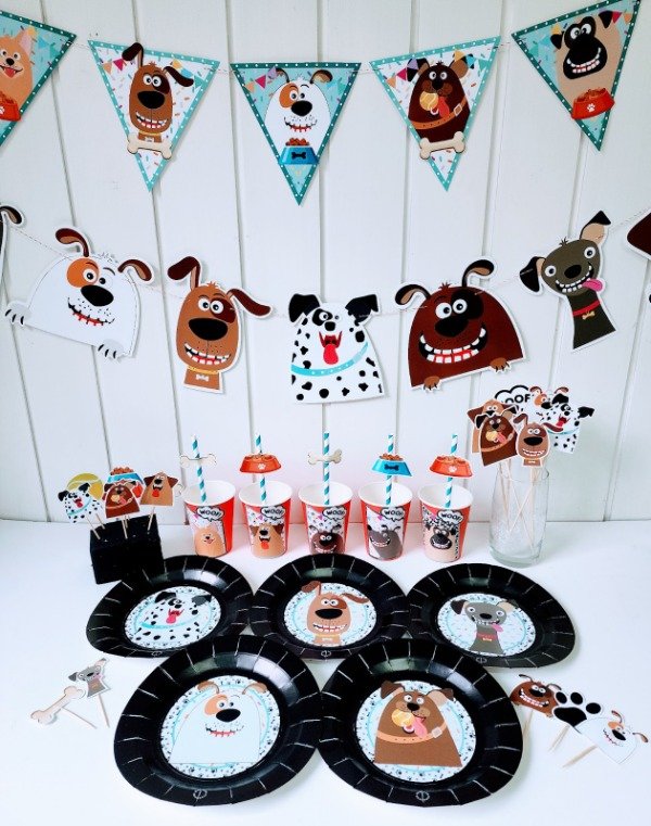 Producto - Perritos Cotillón Kit Cumpleaños Completo