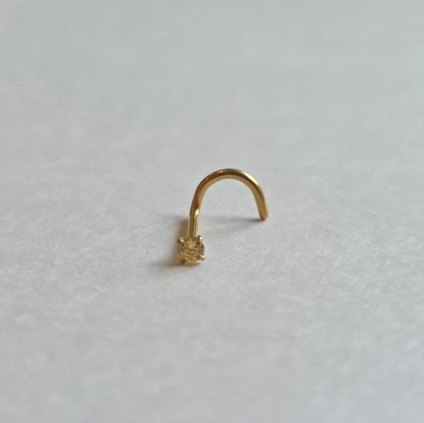 Producto - Nostril piedra engarzada dorado