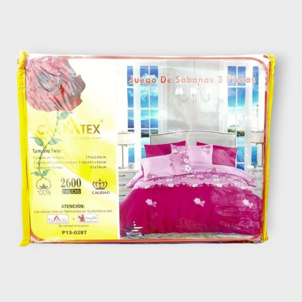 Producto - Juego de Sabanas Twin 1 plaza Casatex 2600 hilos Modelo 02