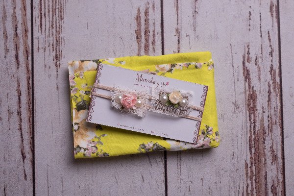 Producto - Wrap + Vincha Amarillo