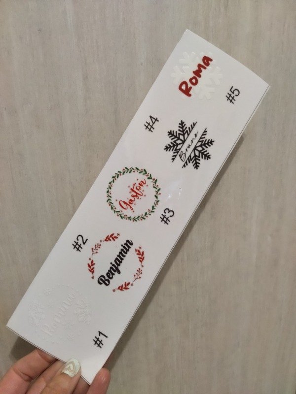 Producto - Estampas UV 8x28cm Navidad #69