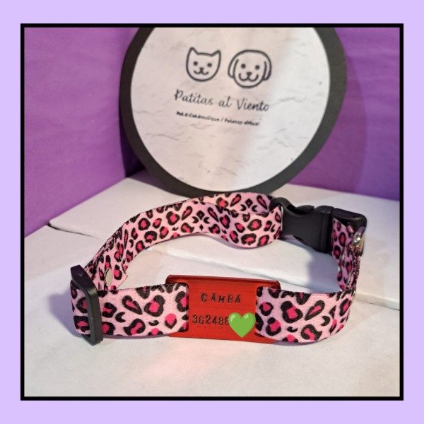 Producto - Collar identificatorio regulable ANIMADO tamaño MEDIANO