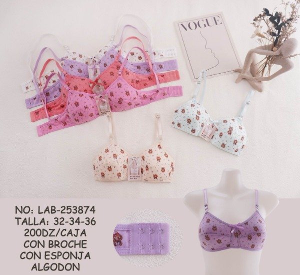 Producto - CORPIÑO PRINCIPIANTE SIN ARMAR ALGODON 874 (x6)