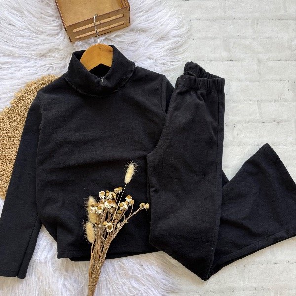 Producto - Set Emilia Negro talles 8 al 16