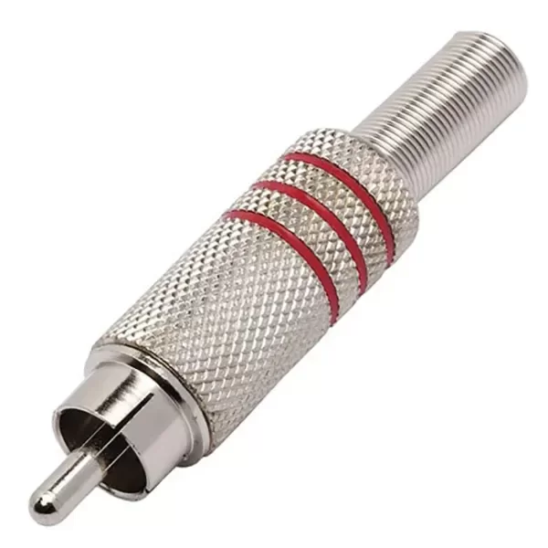Producto - PLUG RCA METALICO (ROJO)