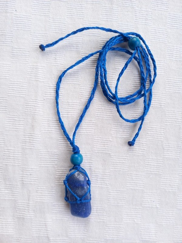 Producto - Collar Raiz (Metal free) - Cuarzo Azul