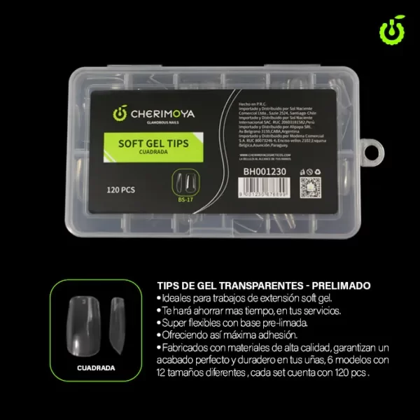 Producto - CHERIMOYA TIP SOFT GEL CUADRADO CORTO