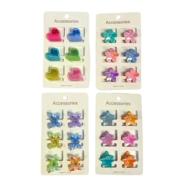 Producto - BLÍSTER X 6 MINI BROCHES TORNASOLADOS