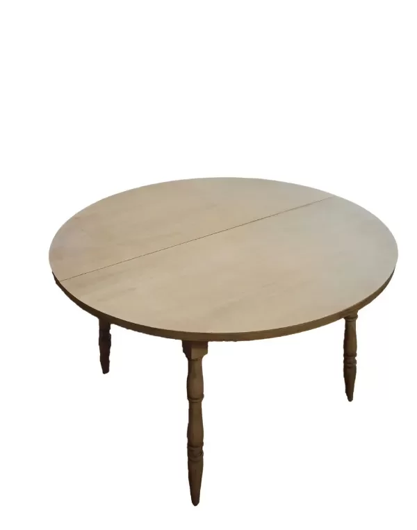 Producto - Mesa Extensible Estilo Windsor de Madera  - Guatambú Marrón Claro