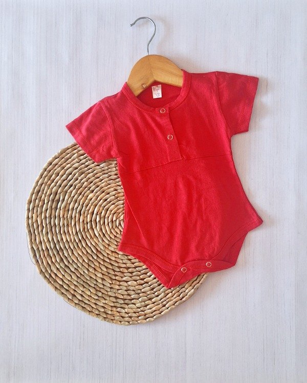 Producto - Body Algodón Mao Rojo MC