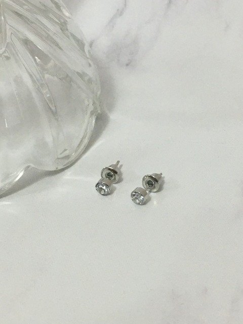 Producto - Aritos Strass Plateado