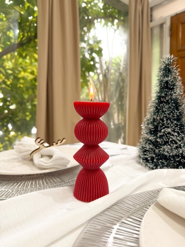 Producto - Vela de Diseño x 2 - Rojo