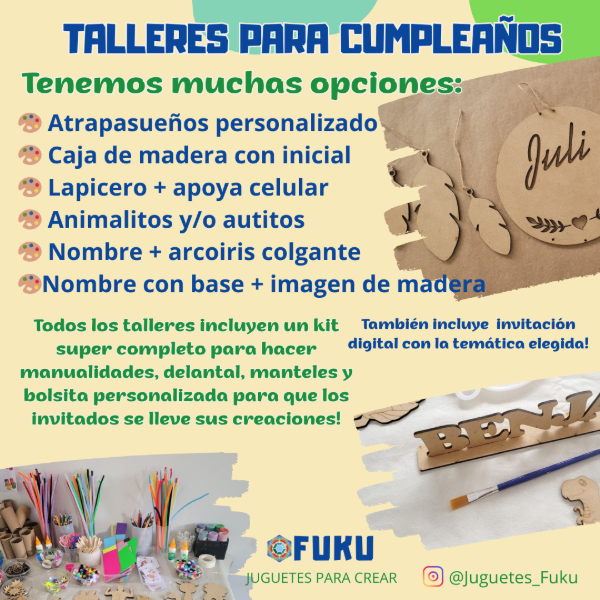 Producto - Talleres para cumpleaños - 1