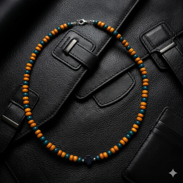 Producto - Collar rmadera y puesta con onix con dije cruz
