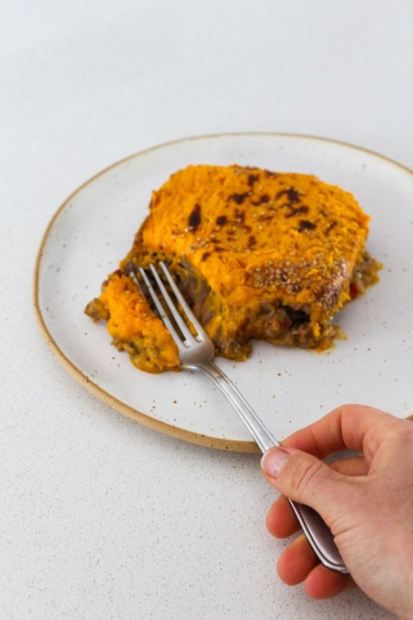 Producto - Pastel de zapallo, carne magra y cebollas caramelizadas