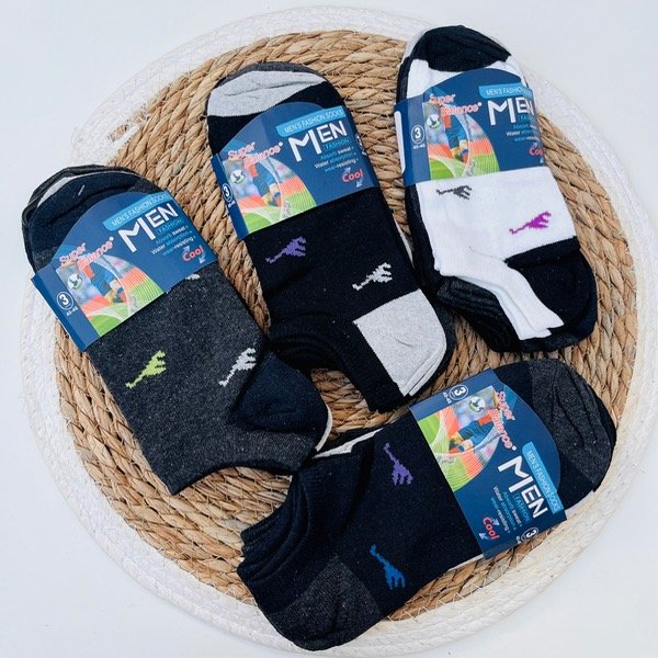 Producto - Docenas Soquetes Estampados Super Balance Men Hombre - 0