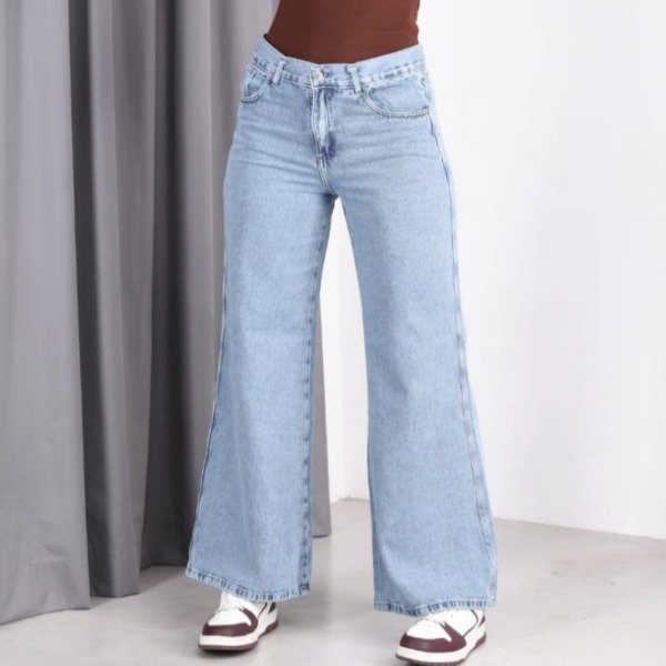 Producto - 51 - JEAN WIDE LEG CELESTE