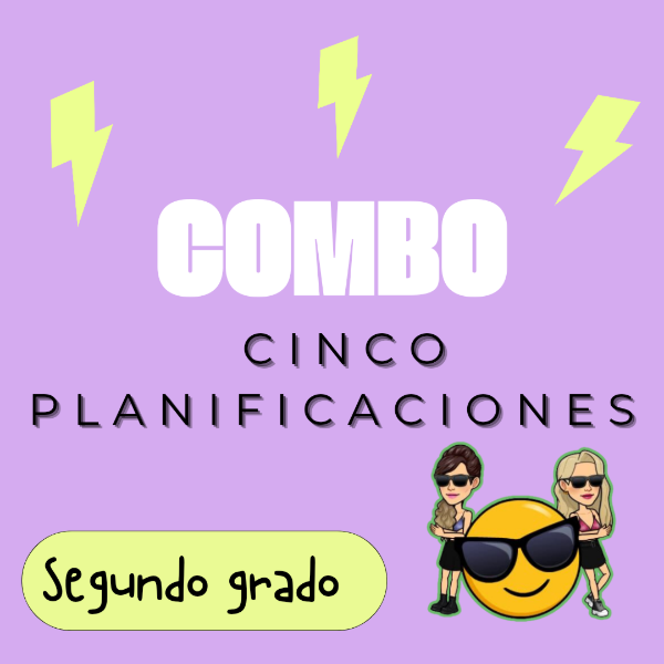 Producto - COMBO 5 PLANIFICACIONES. SEGUNDO GRADO