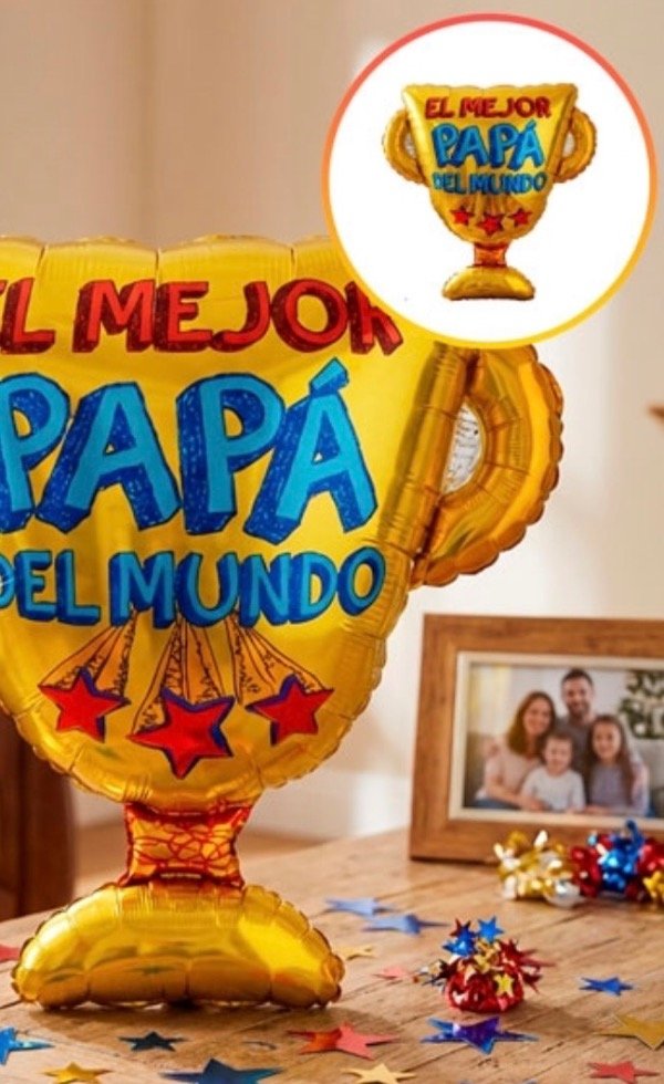 Producto - GLOBO TROFEO PAPA 30x30 x 5 UNIDADES