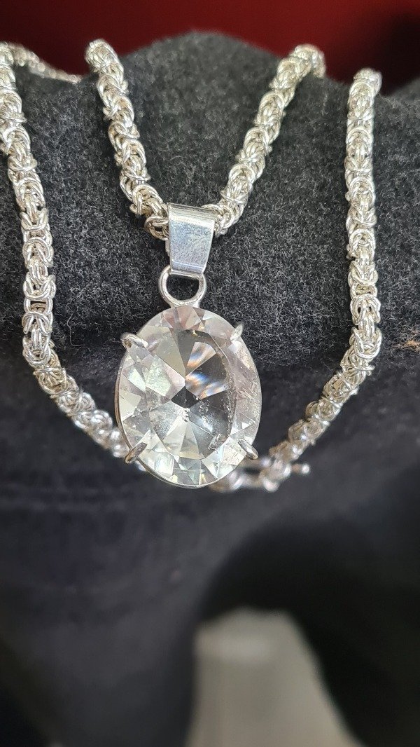 Producto - Dije piedras naturales ,cuarzo cristal facetado - 1